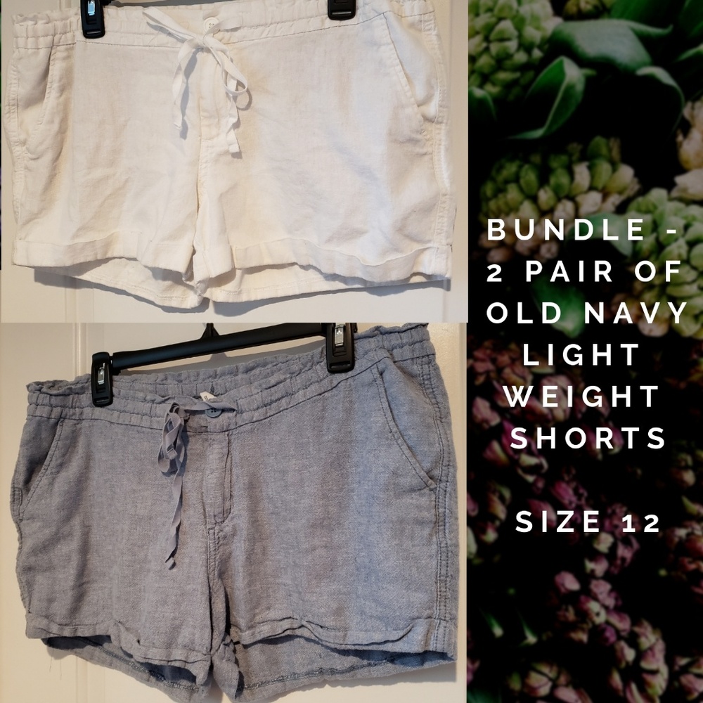 Old Navy Shorts - Lightweight - Size 12 - 2 Pair